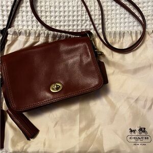 Leather coach bag